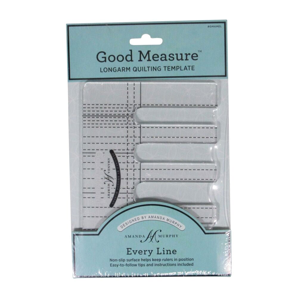 Good Measure Every Line Quilting Ruler Template for Longarm Quilting Machines