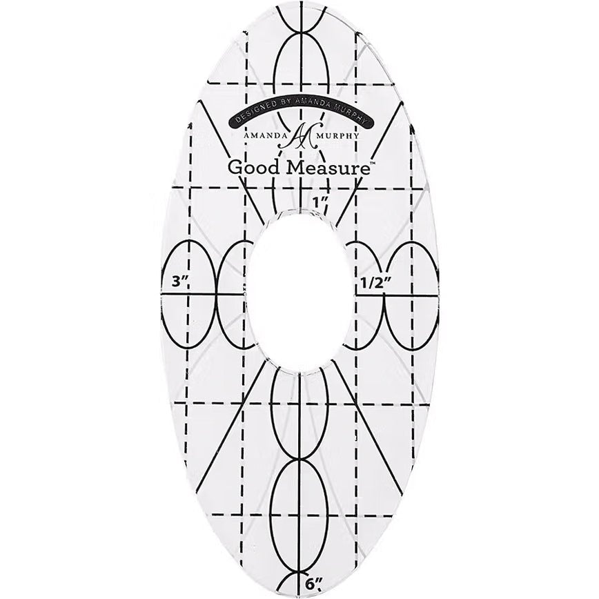Good Measure Every Oval Quilting Ruler Template Set for Longarm Quilting Machines by Amanda Murphy