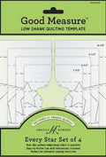Good Measure Every Star Low Shank Quilting Ruler Template Set by Amanda Murphy