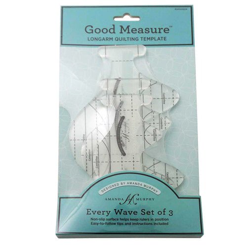 Good Measure Every Wave Quilting Ruler Template Set for Longarm Quilting Machines by Amanda Murphy