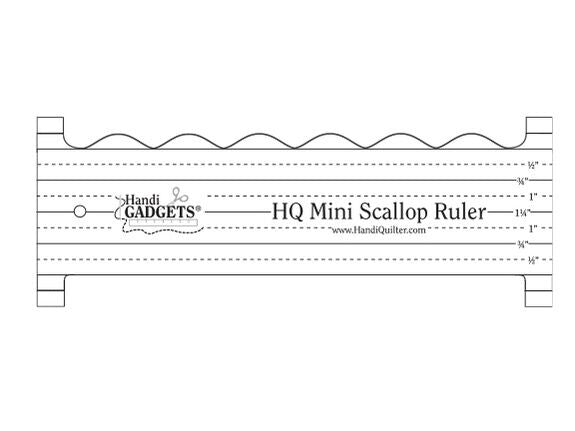 Handi Quilter Mini Scallop Ruler Template