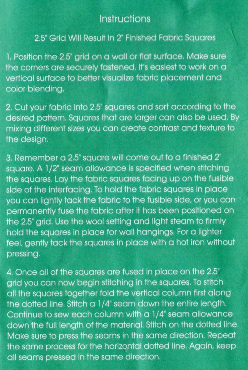 Quilters Grid 2-1/2in Fusible Interfacing 48in x 1yd