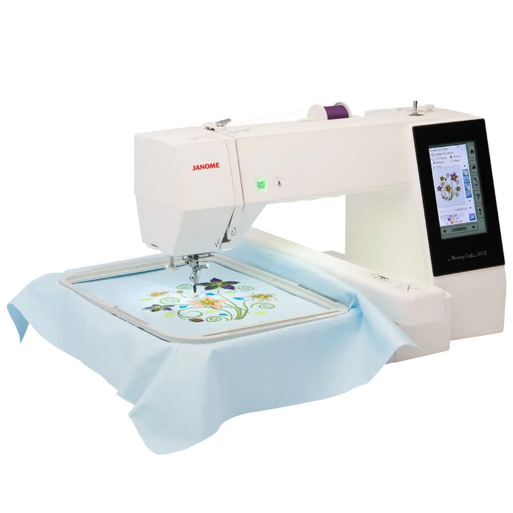 Janome Memory Craft 500E Dedicated Embroidery Machine