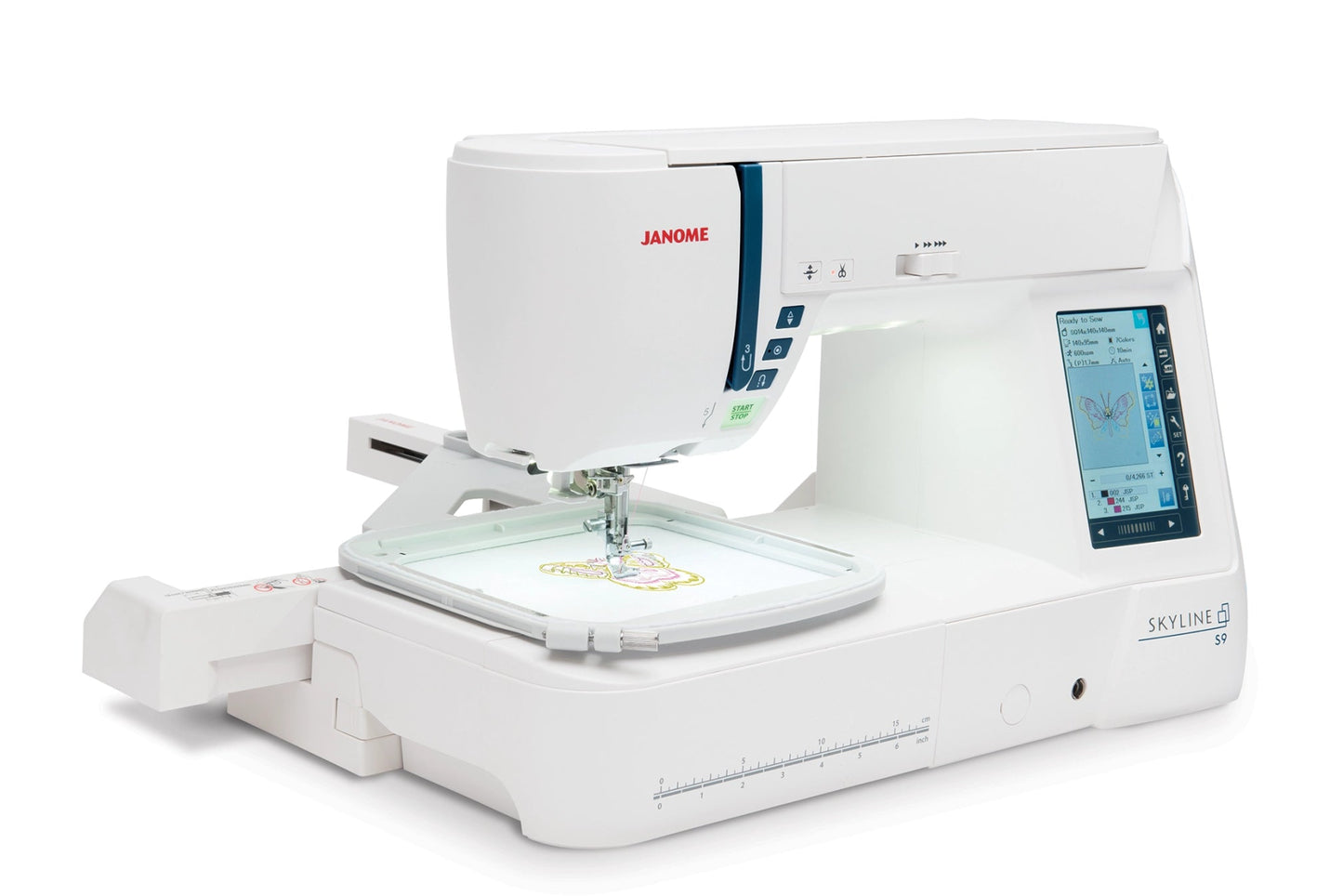 Janome Skyline S9 Sewing, Quilting & Embroidery Machine - Quality Sewing & Vacuum