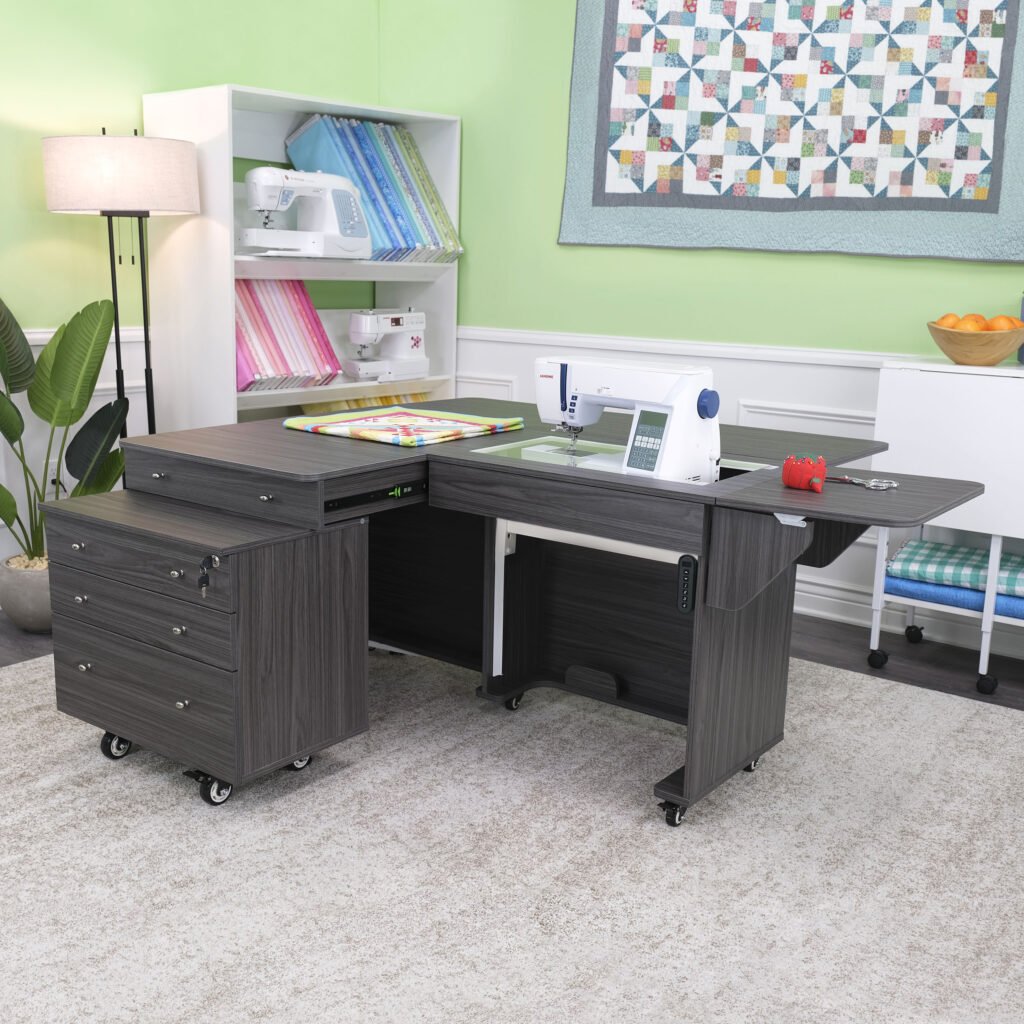 Kangaroo & Joey Dual Rail Electric Sewing Cabinet - Quality Sewing & Vacuum