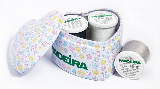 Madeira Heart Box with Thread