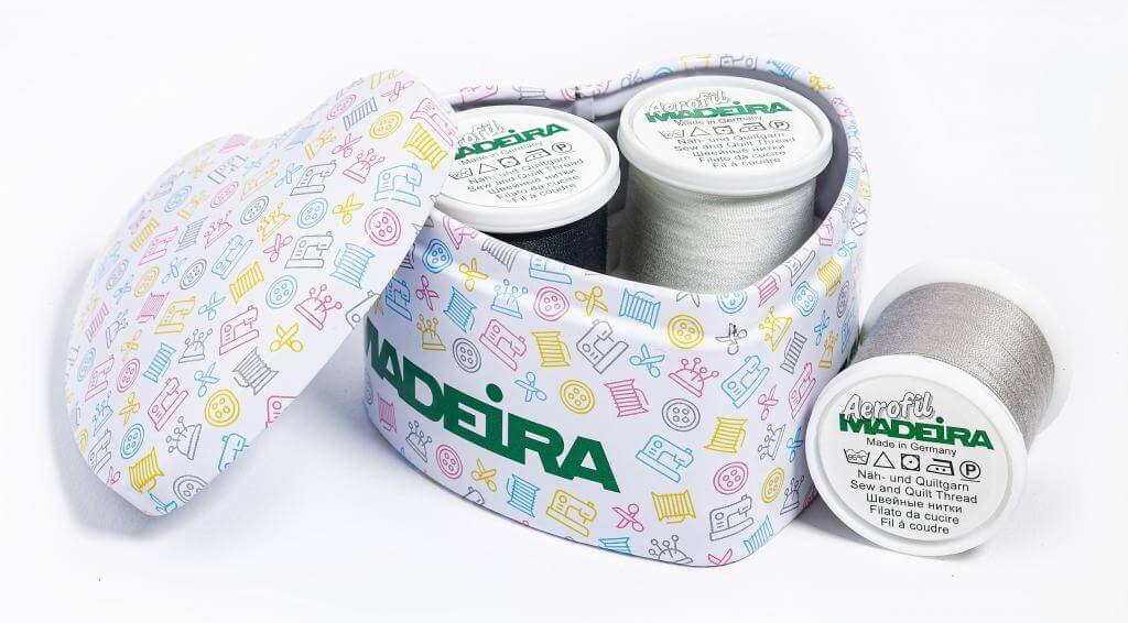 Madeira Heart Box with Thread