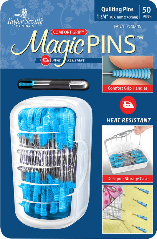 Magic Pins Ultra Grip Quilting - Fine - 50pc - Quality Sewing & Vacuum