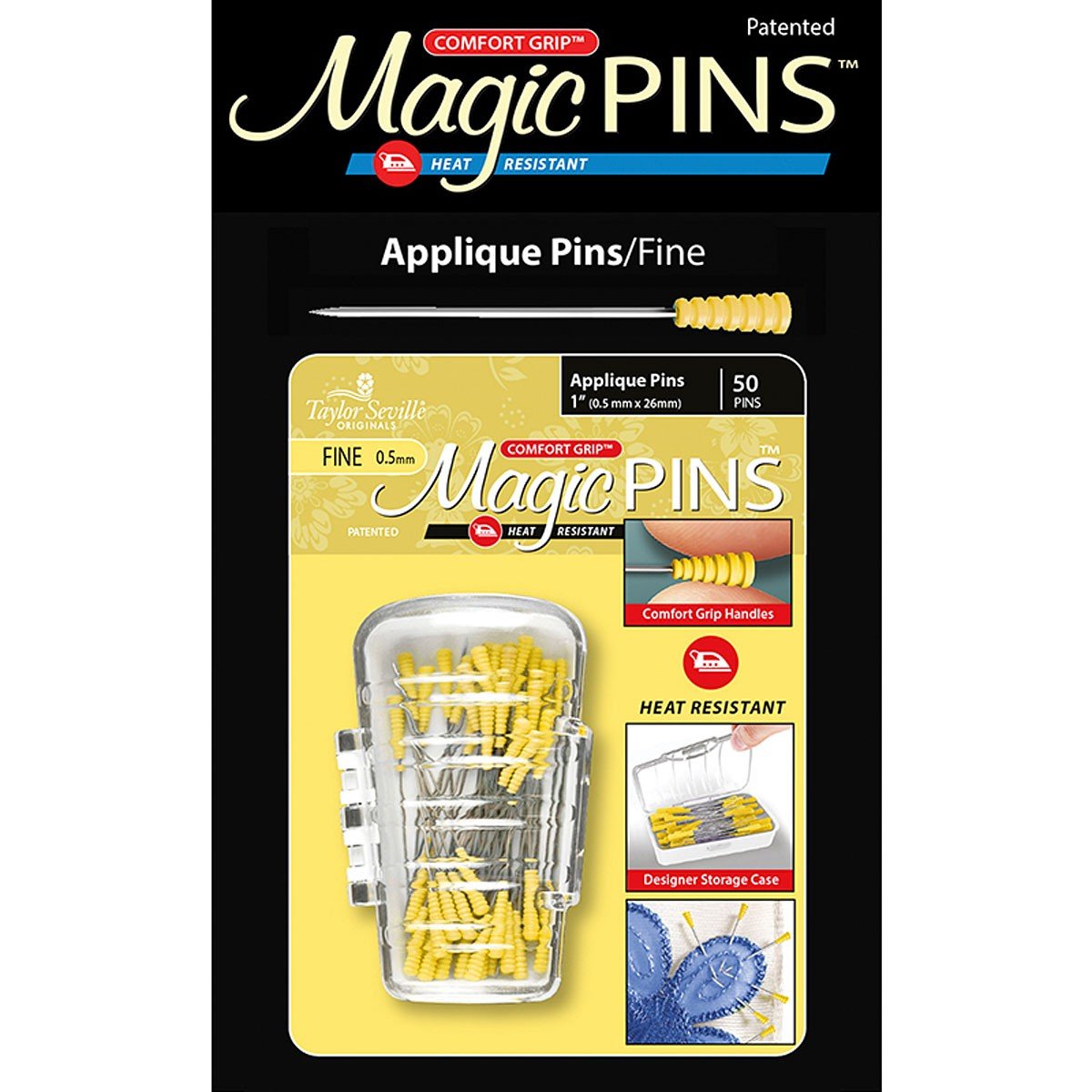 MagicPins Applique Extra Fine - 50pc
