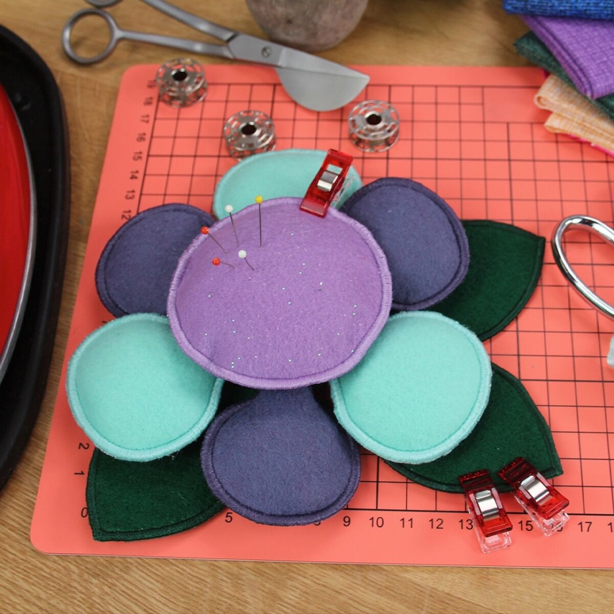 Disk OESD Floral Blooming Pin Cushions | Quality Sewing