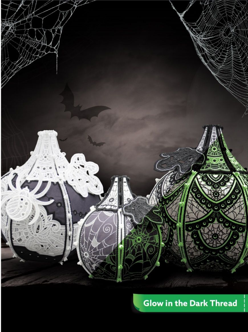 OESD Freestanding Lace Spider Web Pumpkin Patch | Quality Sewing