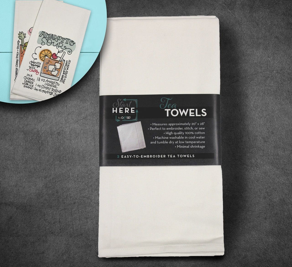 OESD Tea Towel - 2pk