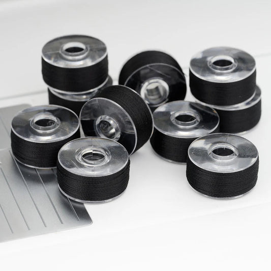 Pfaff Icon Pre-Wound Bobbins, 10 Pack Black