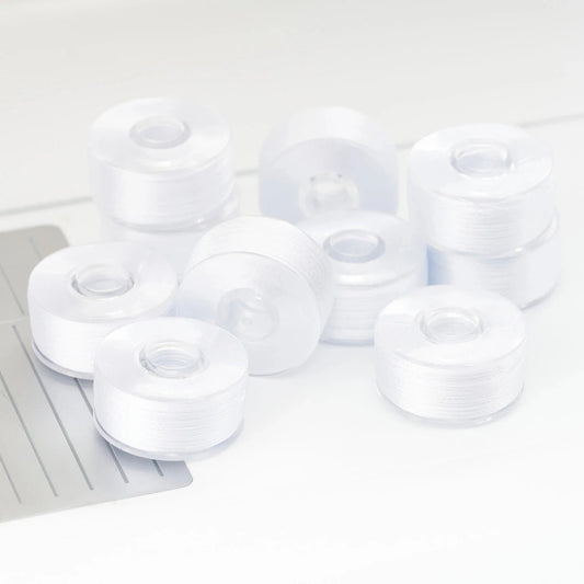 Pfaff Icon Pre-Wound Bobbins, 10 Pack White