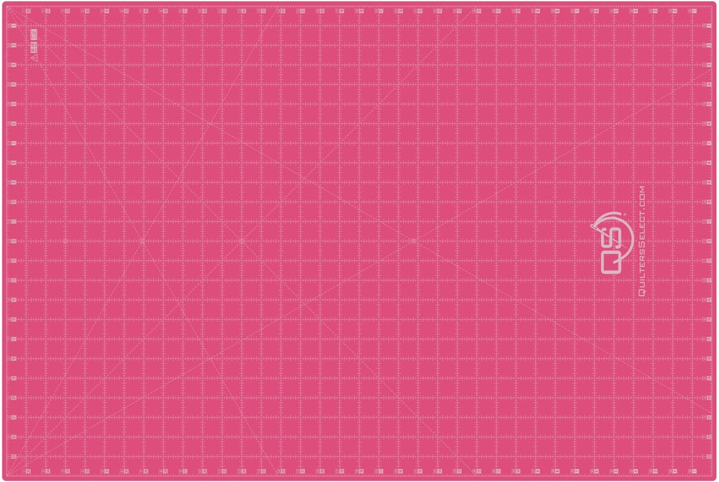 Quilters Select Poppie Cotton Pink Cutting Mat - 24" x 36"