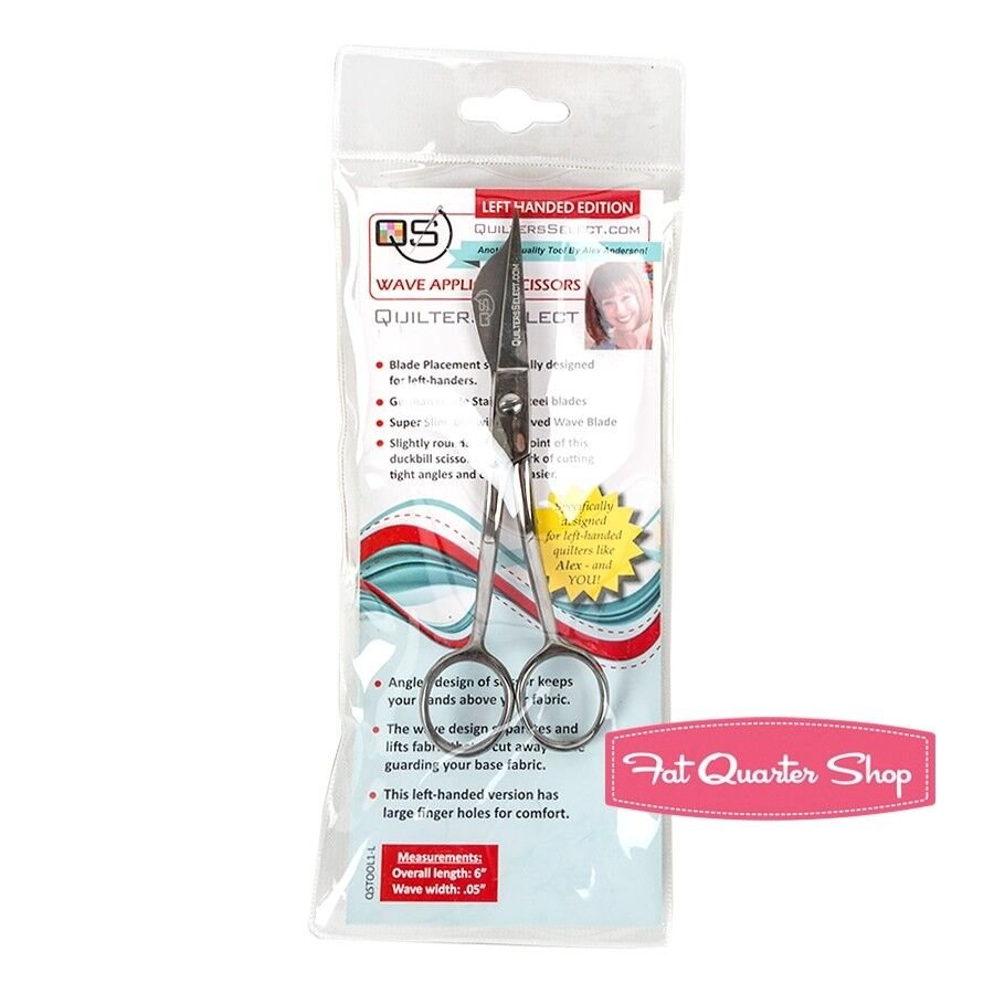 Quilters Select Wave Applique Scissors - Left Handed Edition