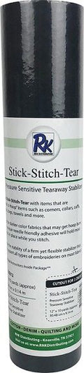 RNK Stick-Stitch-Tear Stabilizer 12" x 10 yds