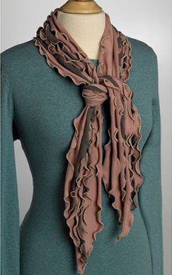 Serger Techniques: Frilly Serger Scarf