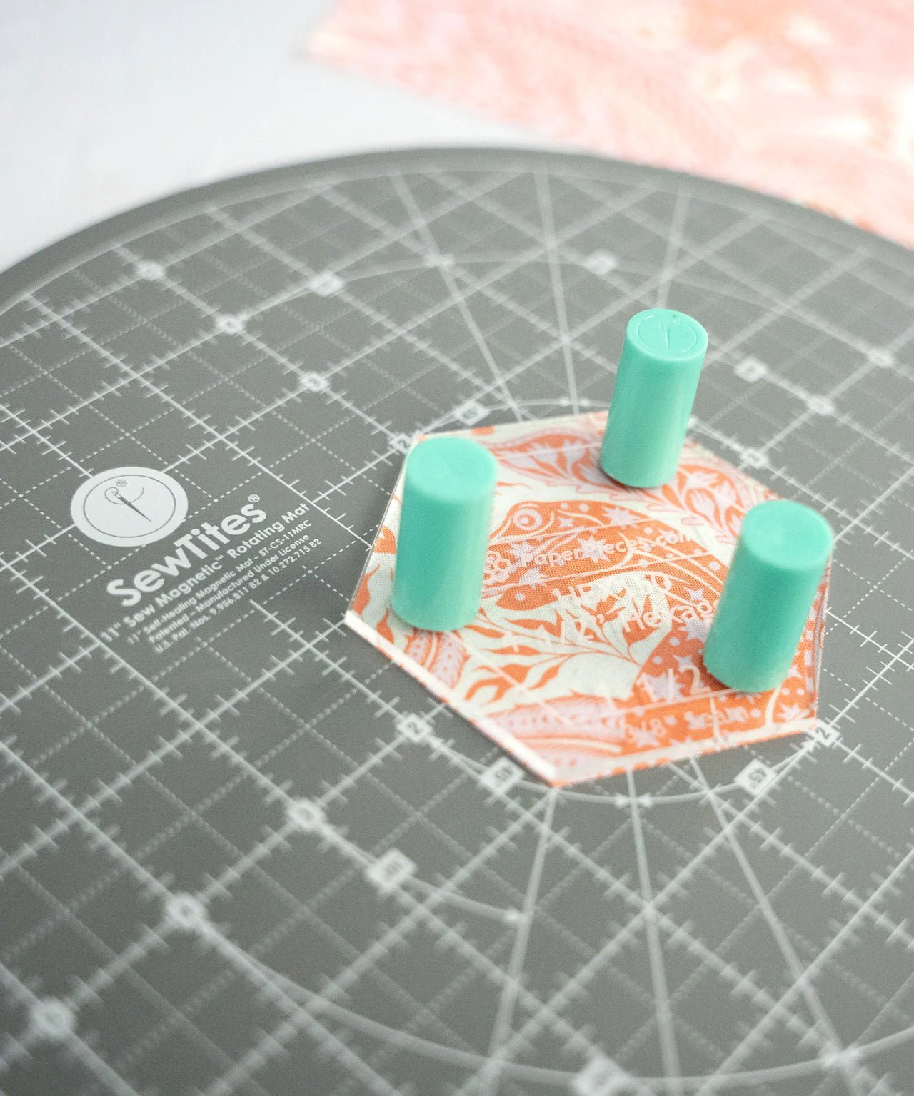 SewTites Sew Magnetic 11" Rotating Self-Healing Cutting Mat - Quality Sewing & Vacuum