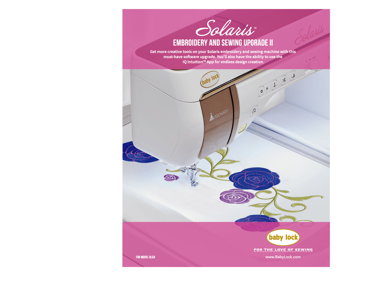 ,Solaris Embroidery and Sewing Upgrade 2 - Quality Sewing & Vacuum