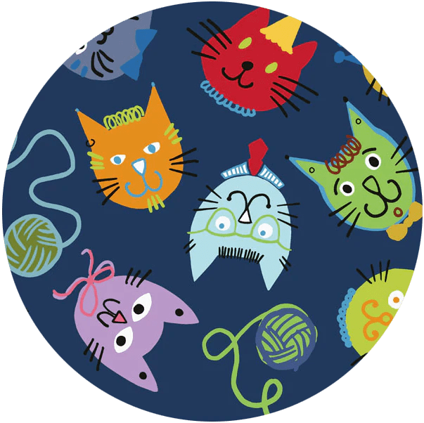 Splash Fabric, 1yd - Alley Cats
