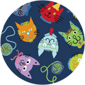 Splash Fabric, 1yd - Alley Cats