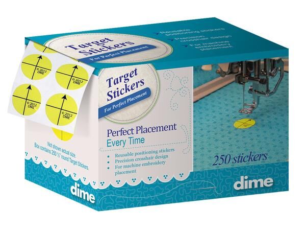 Dime Target Stickers Pack 250 Roll