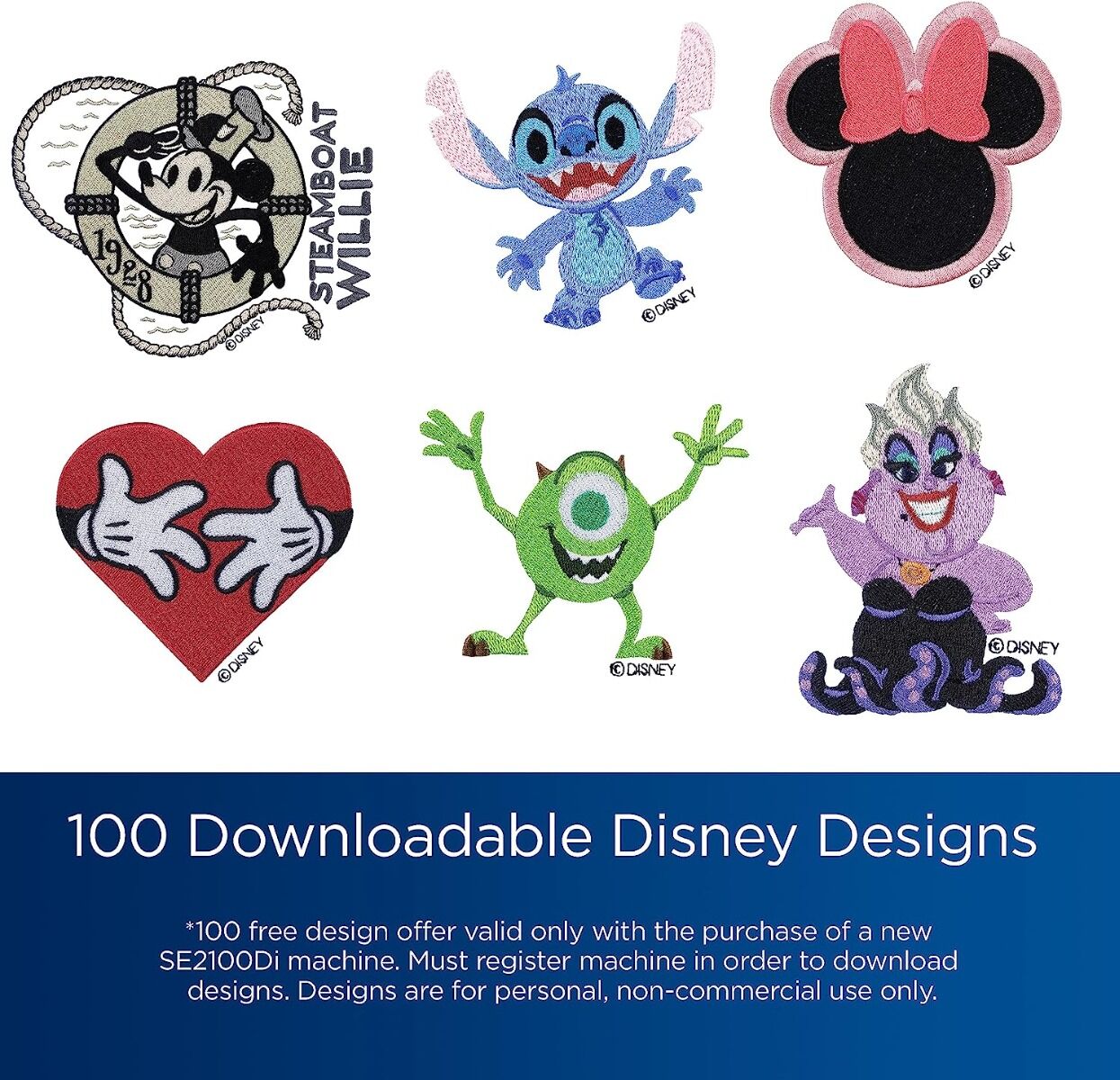 Brother SE2100DI Disney 100th Anniversary Sewing & Embroidery,,,,,,,