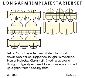 Clamshell Template Starter Set by Westalee Designs