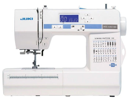 Juki HZL-LB5100 Compact Size Sewing Machine with 100 Stitch Patterns with Accessories,Juki HZL-LB5100 Compact Size Sewing Machine with 100 Stitch Patterns,Juki HZL-LB5100 Sewing Over Bulky Seama,Juki HZL-LB5100 100 Stitch Patterns 