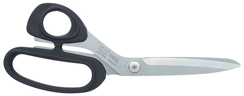 Left handed scissors and cutting left-handed 