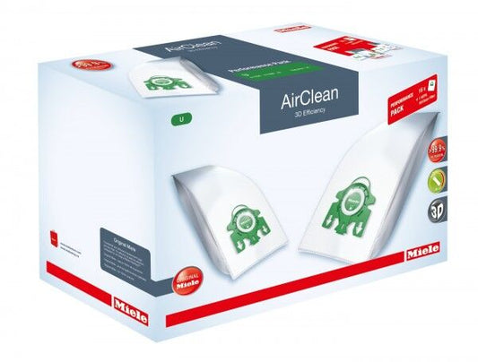 Miele Performance Pack - AirClean 3D Efficiency FilterBags Type U + HA30 HEPA Filter