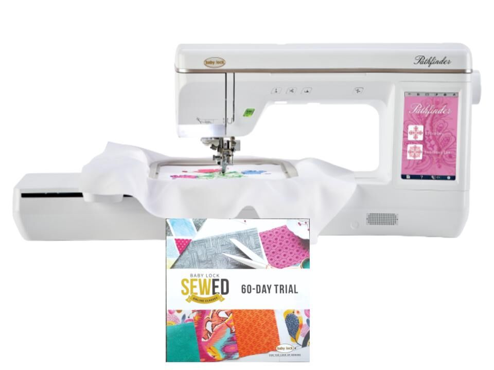 Baby Lock Pathfinder Dedicated Embroidery Machine - with FREE Gifts (BA-LOK60D + F-SPRING22 + F-HOLDAY + F-HNG15ASSRT)