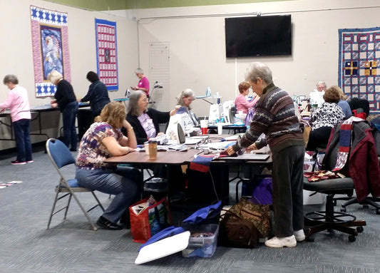 Photos From the Quilts of Valor Sew Day at our Tukwila Creative Center!