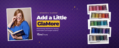 Just Glamorous: Sewing with WonderFil GlaMore Thread