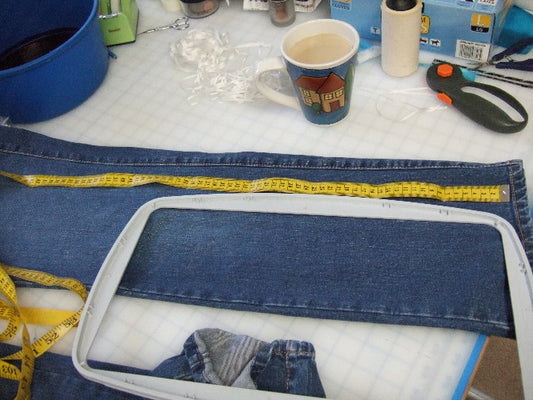 Designer Embroidered Jeans in 4D Part 1: Building a Custom Hoop