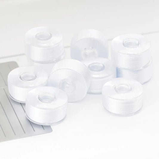 Pfaff Icon Pre-Wound Bobbins, 10 Pack White