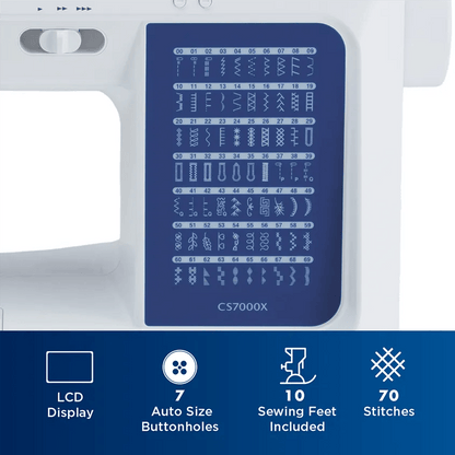 Brother CS7000X Computerized Sewing and Quilting Machine