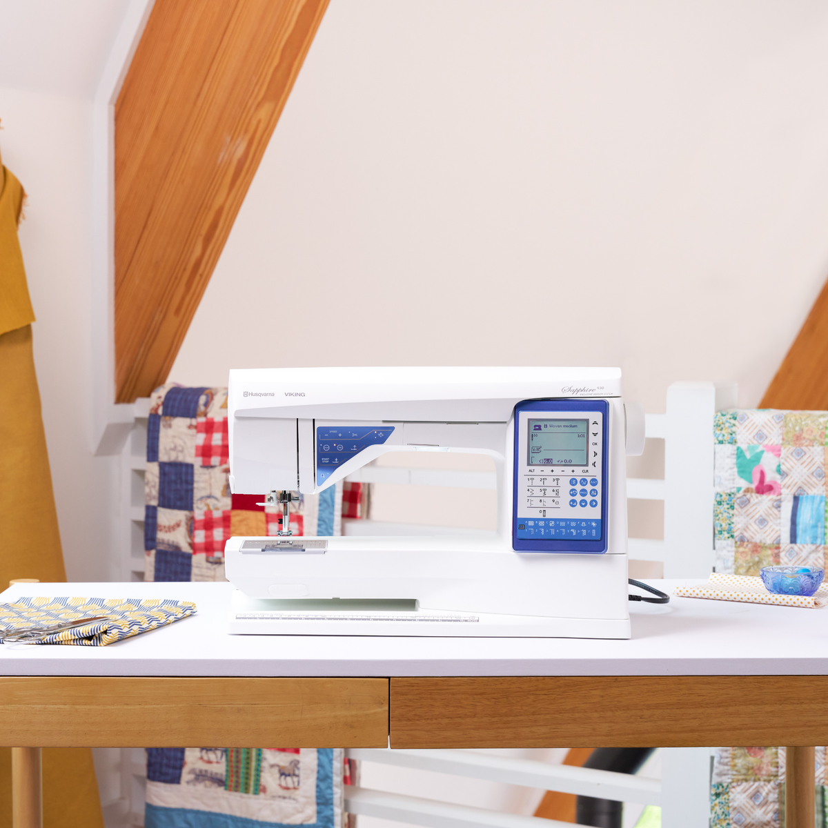Husqvarna Viking Sapphire 930 sewing and quilting machine