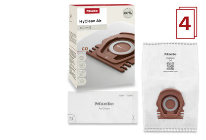 Miele HyClean Air CO Dustbags - 4 Pack
