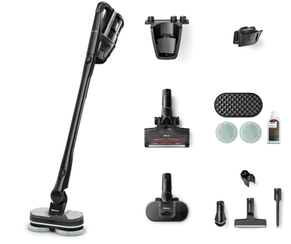 Miele Triflex HX3 Aqua Cordless Vacuum and Mop - Obsidian Black
