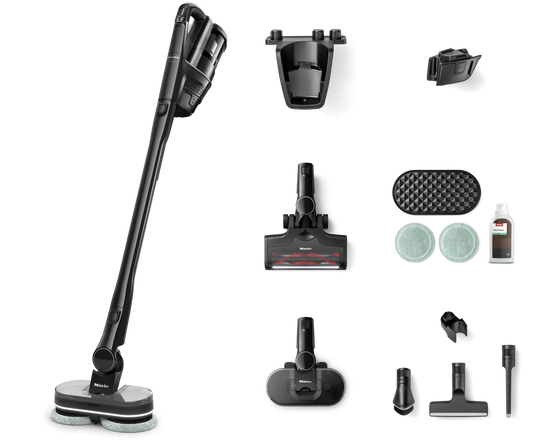 Miele Triflex HX3 Aqua Cordless Vacuum and Mop - Obsidian Black