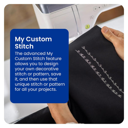 Custom stitch pattern made with Brother Celeste CX1 My Custom Stitch