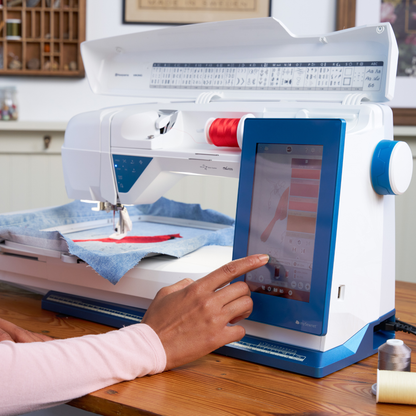 Husqvarna Viking Designer Sapphire 85 sewing and embroidery machine