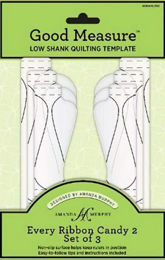Good Measure Every Ribbon Candy Low Shank Quilting Ruler Template Set by Amanda Murphy