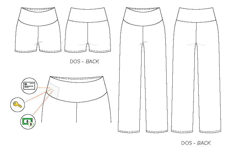 SYLVIE Knit shorts and wide-leg pants