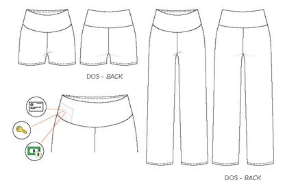 SYLVIE Knit shorts and wide-leg pants