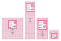 Quilters Select Pink Non-Slip Rulers, Poppie Cotton Edition - 4 Sizes Available