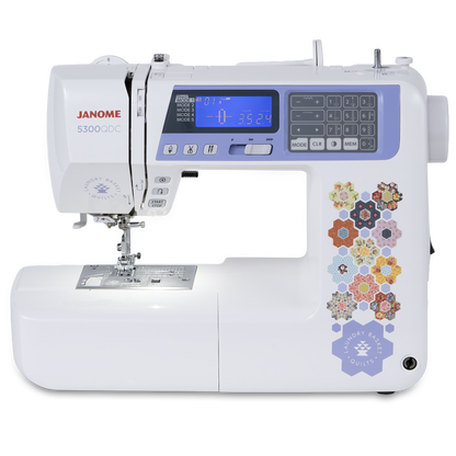 Janome 5300QDC Laundry Basket Quilts Special Edition Sewing and Quilting Machine