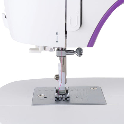 Singer M3500 presser foot and needle over the needle plate